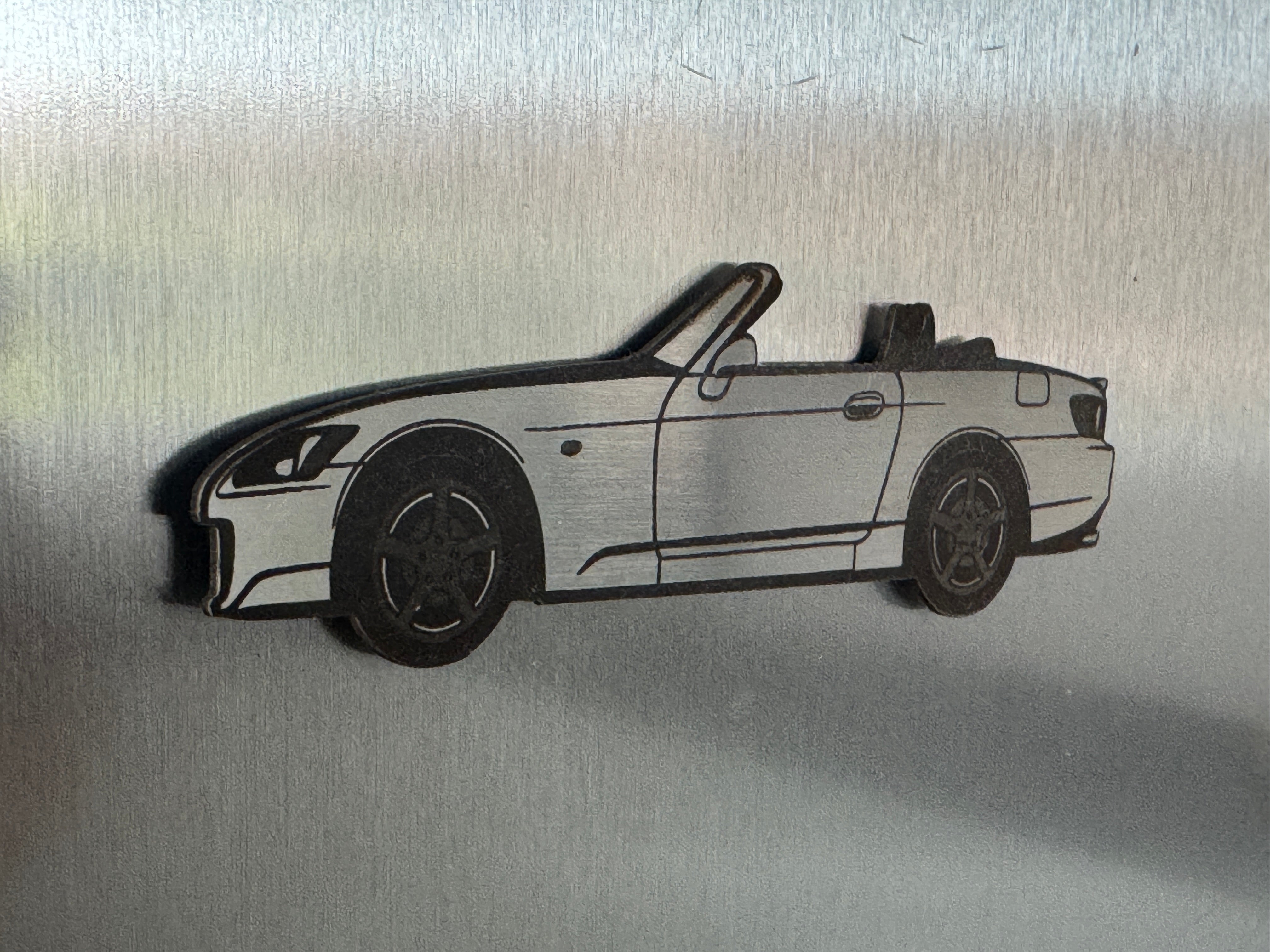 Honda S2000 Stainless Steel Fridge Magnet