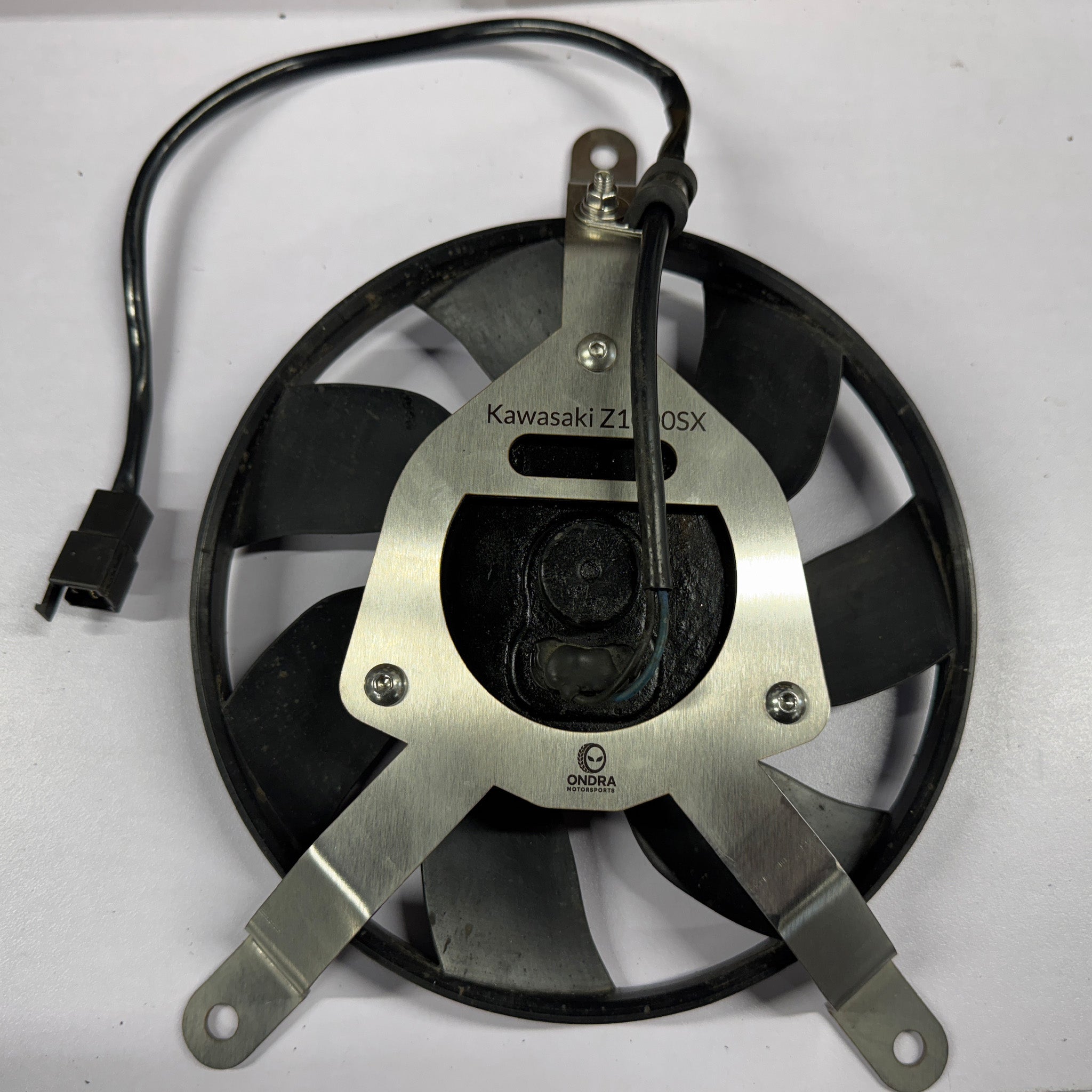 Kawasaki Z1000SX radiator cooling fan bracket