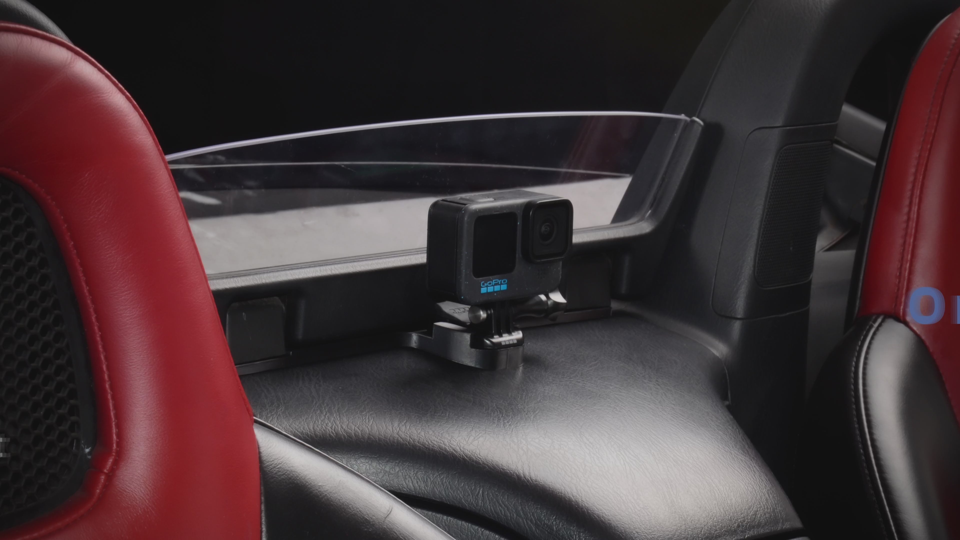 Load video: Honda S2000 Wind Deflector Camera Mount – GoPro Quick release